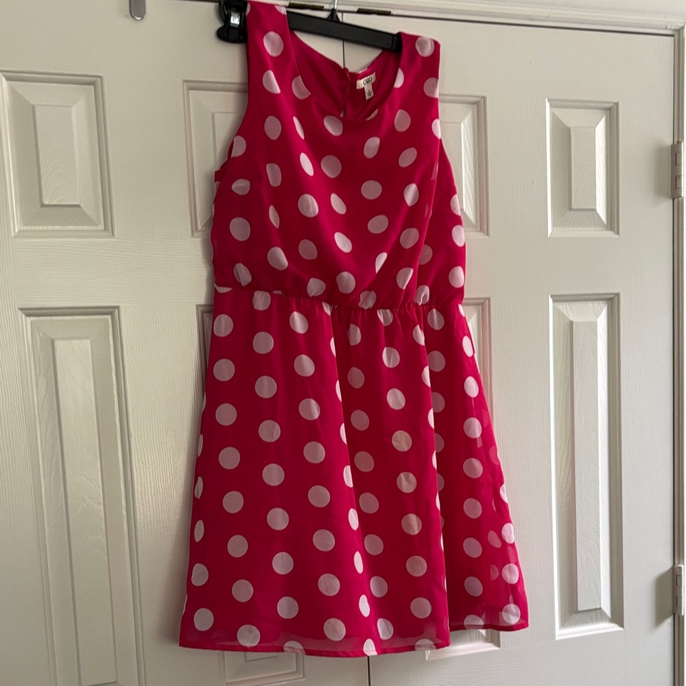 Cato Pink and White A-Line Sundress